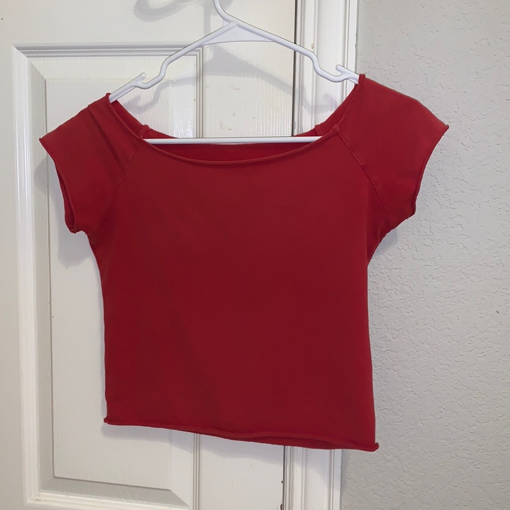 Cherry red crop top